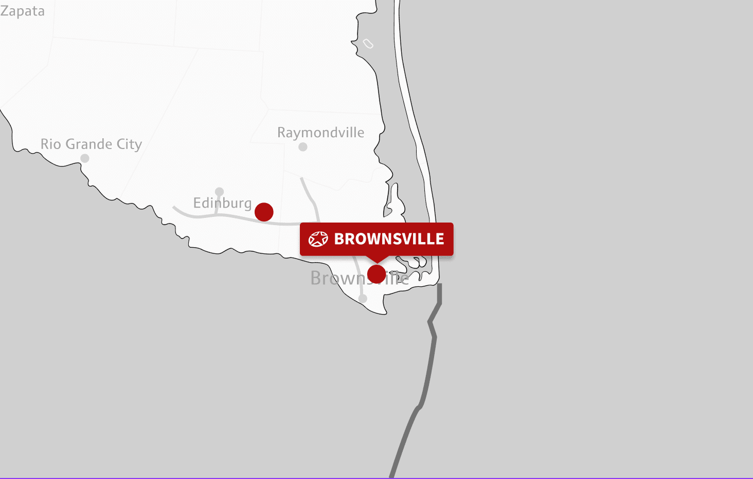 Map of Brownsville location