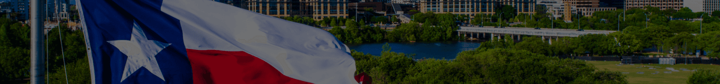 Hero image featuring the Texas flag