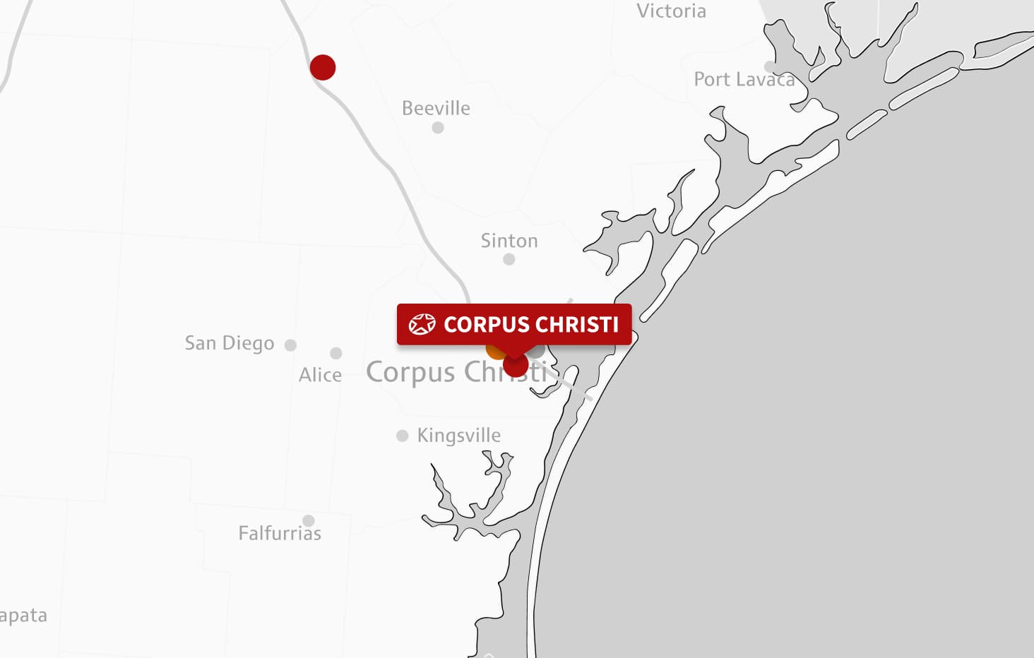 Map of Corpus Christi location (Paradise #400)