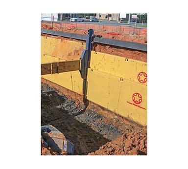 Carriles deslizantes para zanjas - riel sencillo