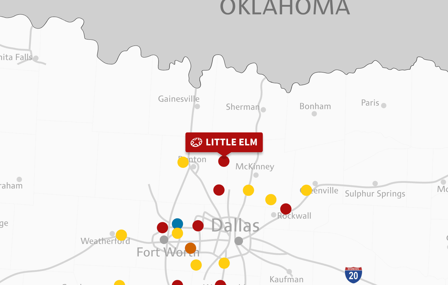 Map of Little Elm location