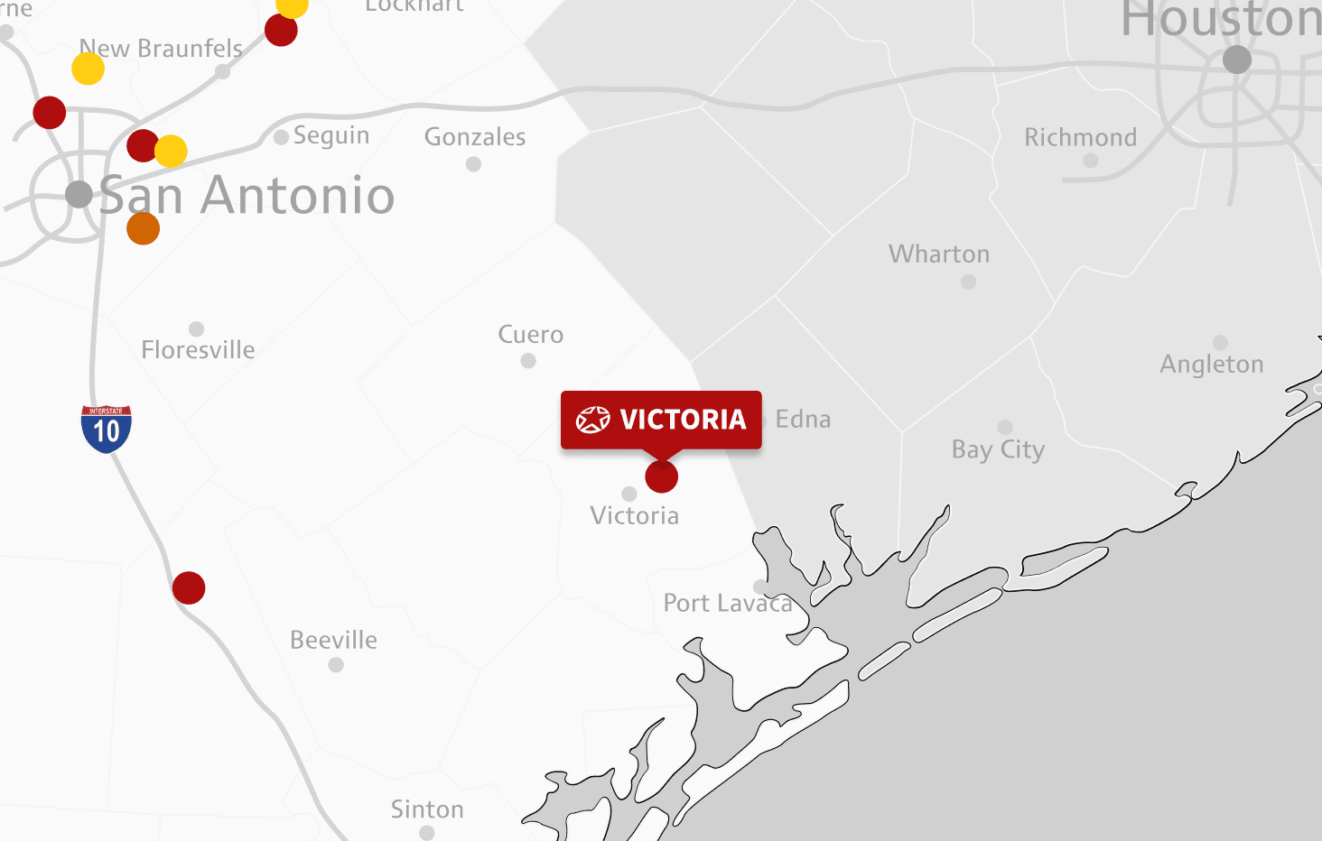 Map of Victoria location