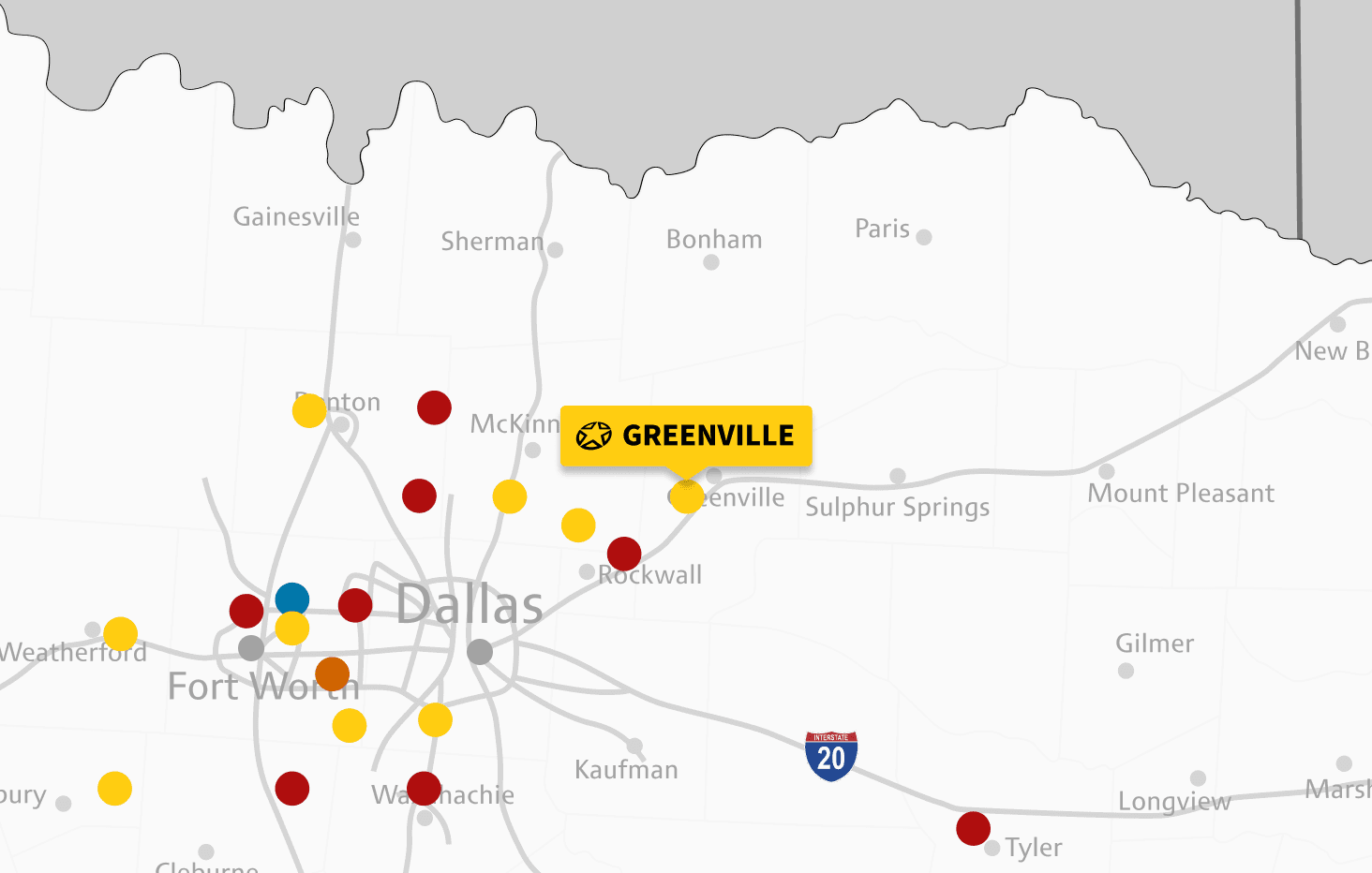 Map of Greenville location
